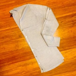 100% Silk Silver Cardigan